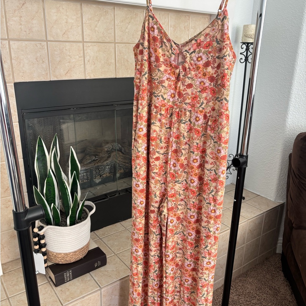 SO Floral Print Jumpsuit